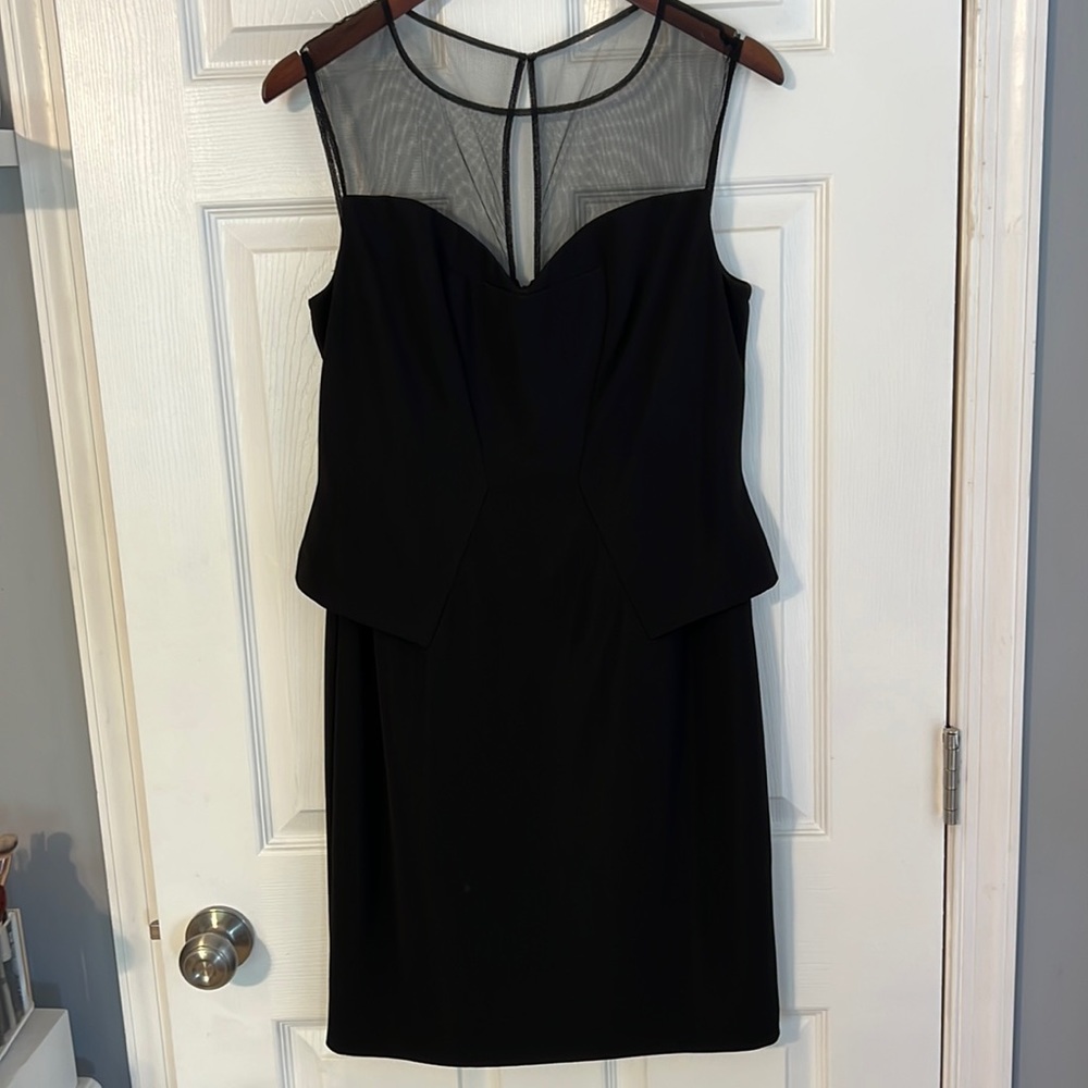 Black dress with lace detail